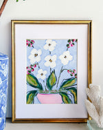 Love Blue Orchid 11 x 14 Framed