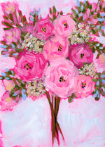 Pink Floral Bouquet Print