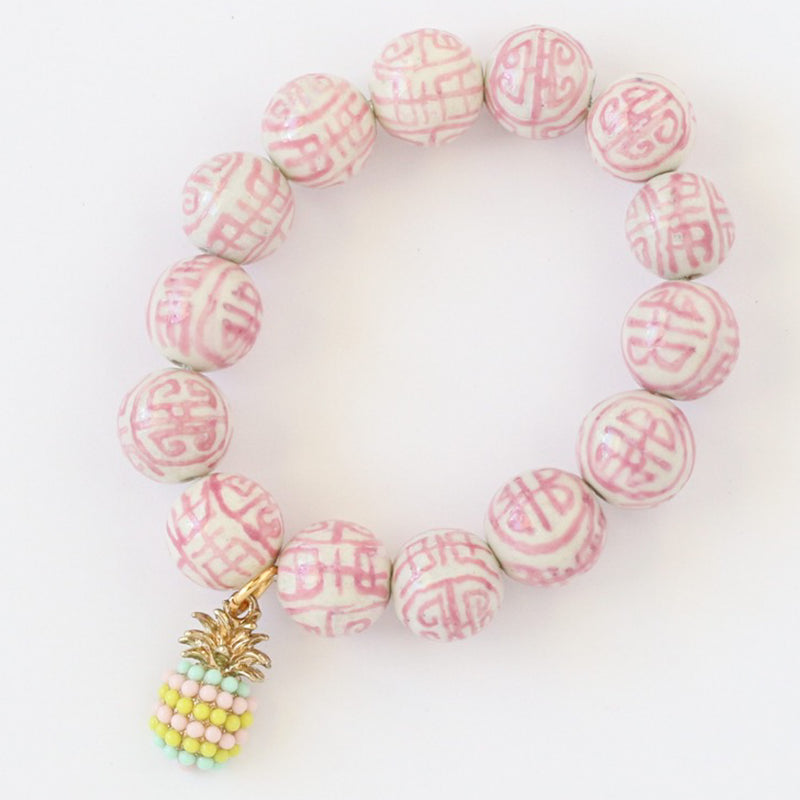 Pink Pastel Pineapple Bracelet