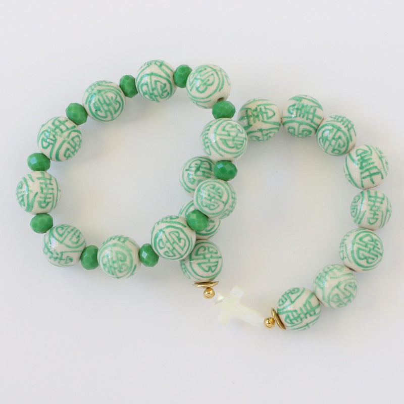 Mint Green Beaded Bracelet