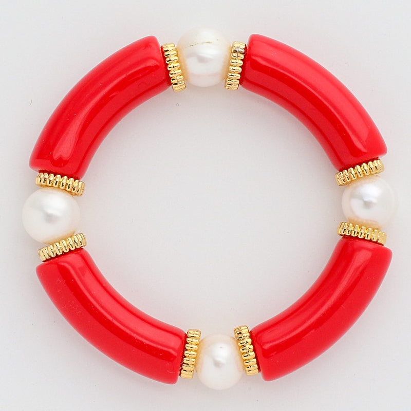 Lily Bracelet in Red