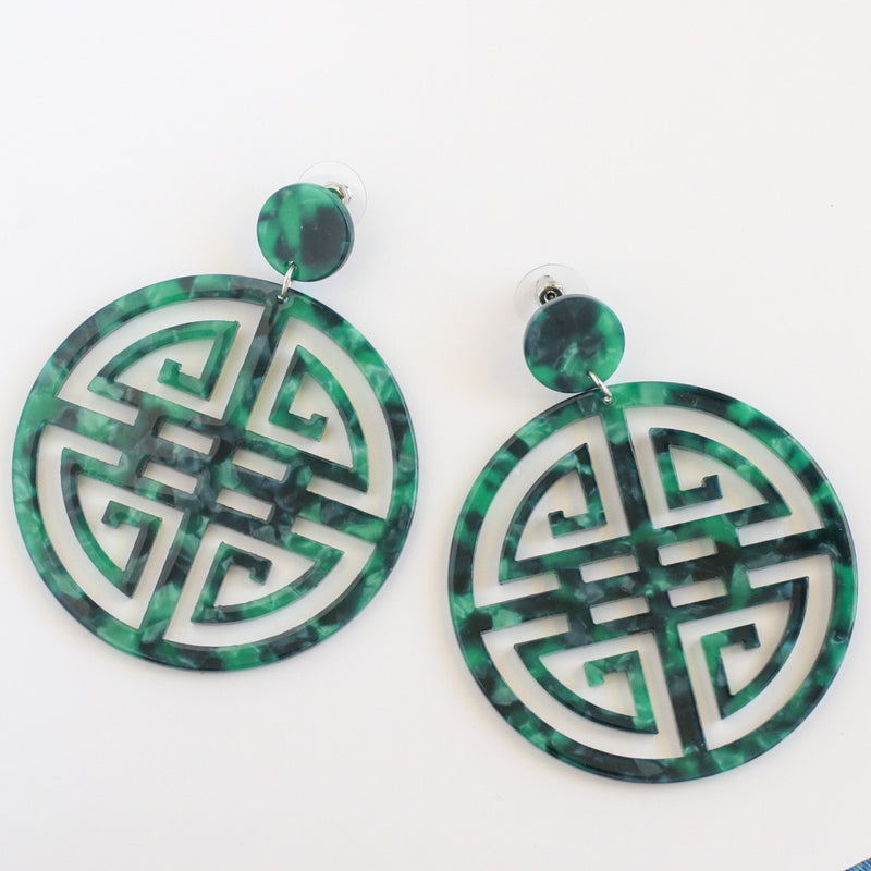Emerald Prosperity Earrings