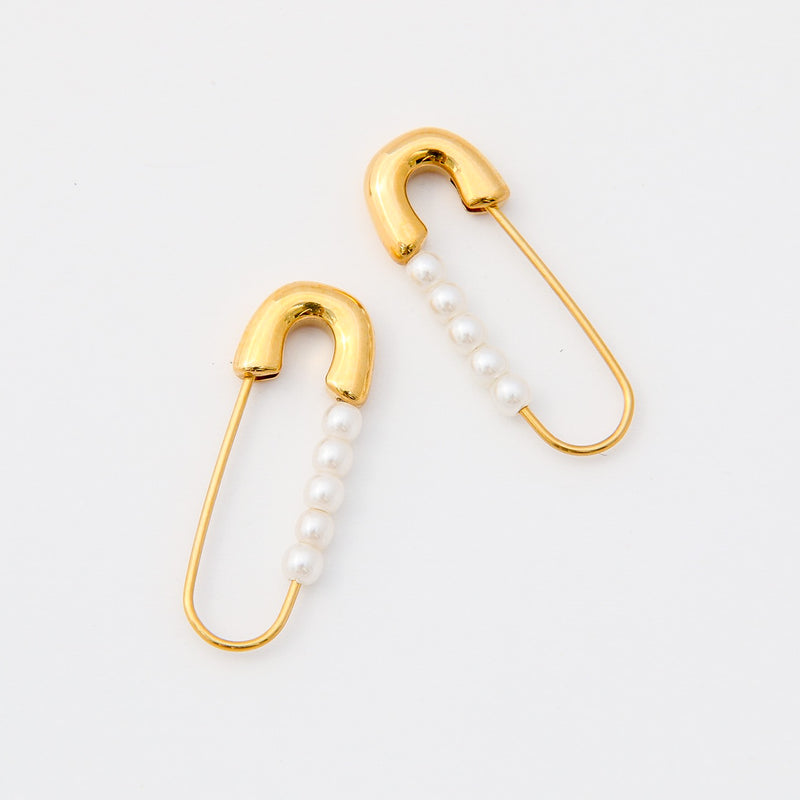 Pinned Pearls Earrings
